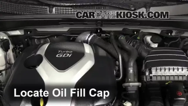 2013 Hyundai Sonata Limited 2.0L 4 Cyl. Turbo Huile Ajouter de l'huile